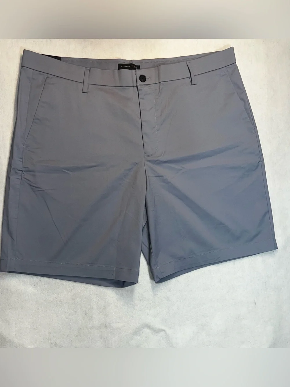 Banana Republic Stretch Chino Shorts Men’s Size 40 & 38 Blue Quick Dry 9” Inseam